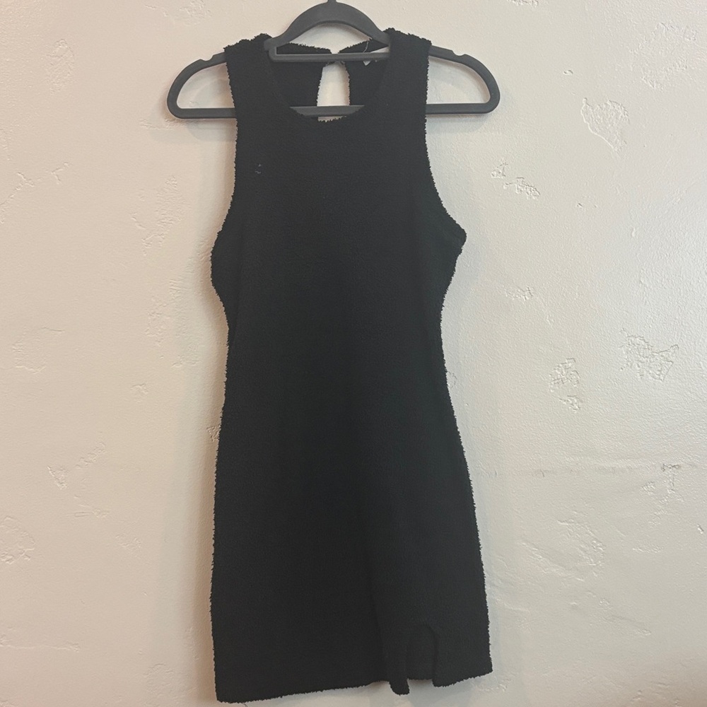 Chic Black Sleeveless Mini Dress